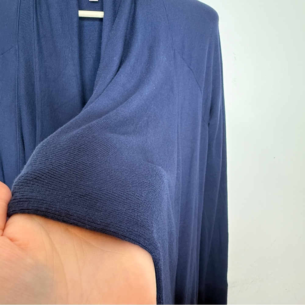 Lilly Pulitzer Elyssa Waterfall Wrap True Navy Luxletic‎ Sweater Cardigan Small - Picture 8 of 8